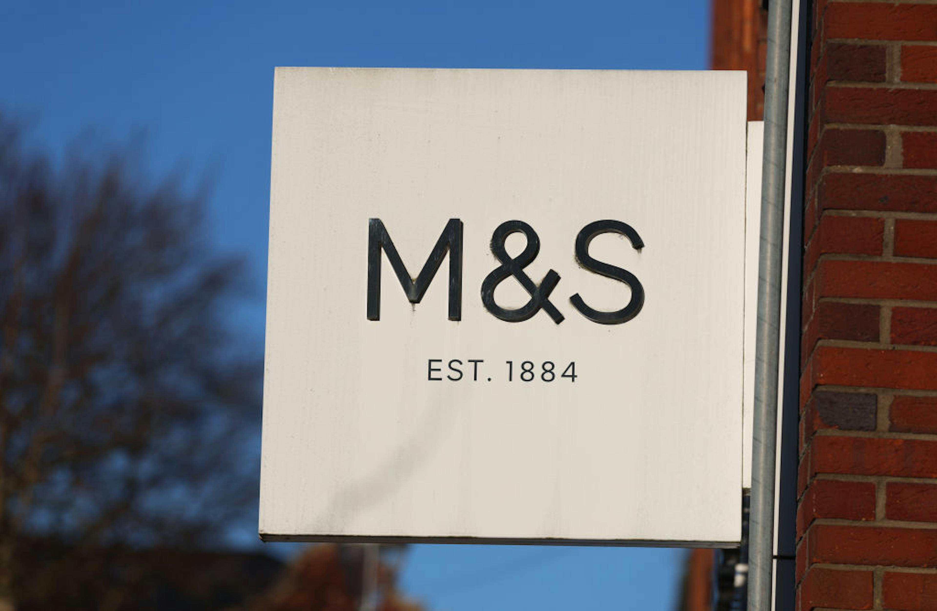 Marks & Spencer store sign