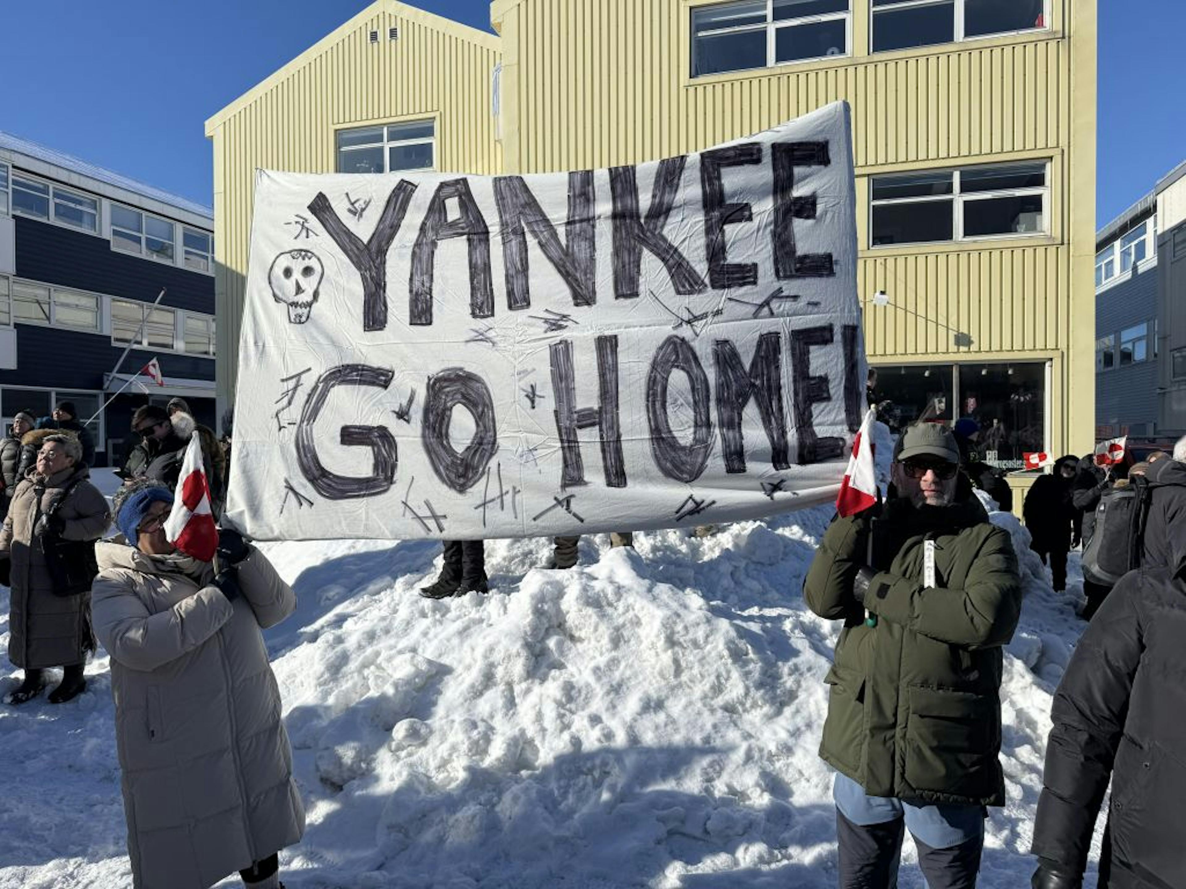 Greenlanders march to US consulate building, protesting Trump's annexation bid