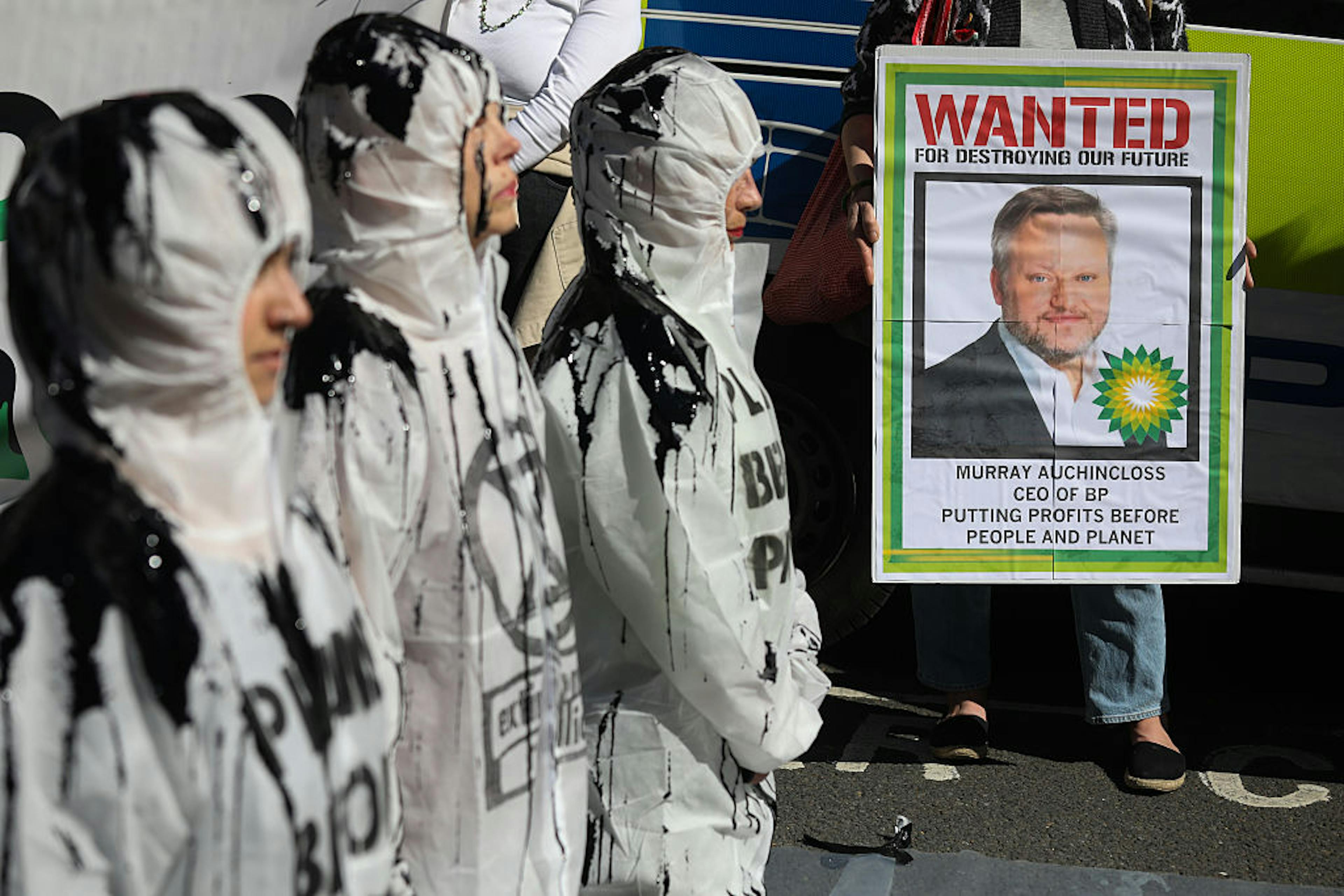 Extinction Rebellion Climate Activists Target BP Over Strategy U-turn