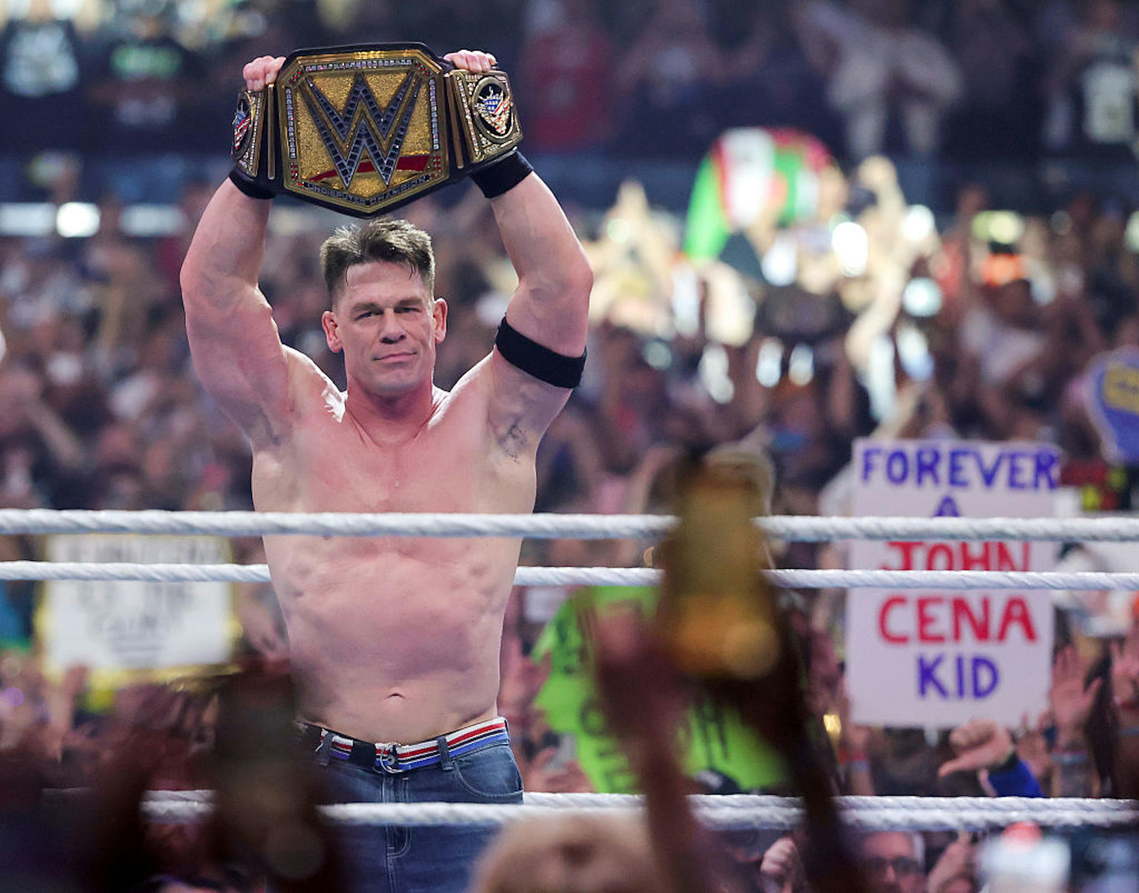 John Cena with WWE championship
