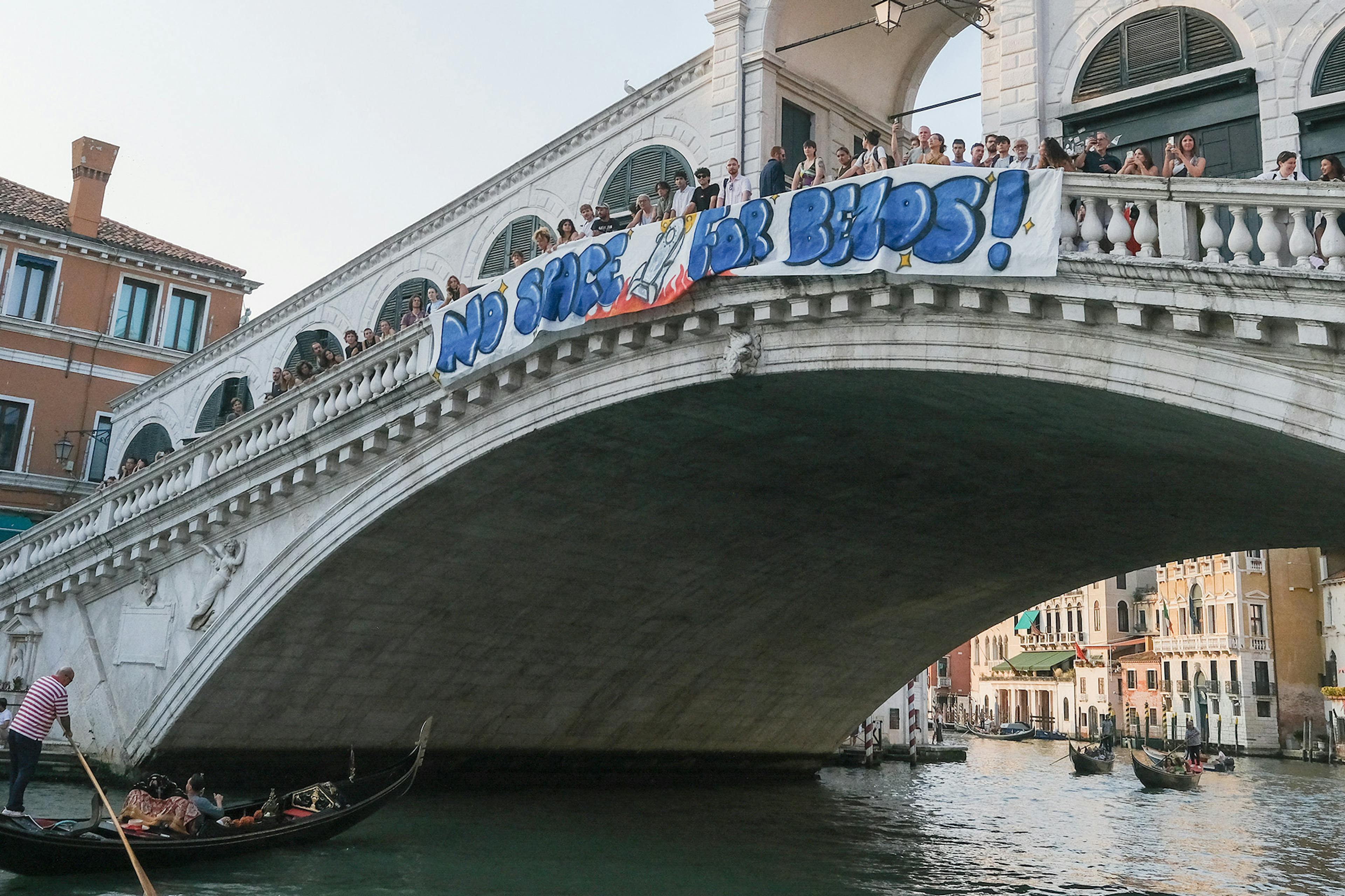 Public Assembly Against Bezos' Wedding In Venice
