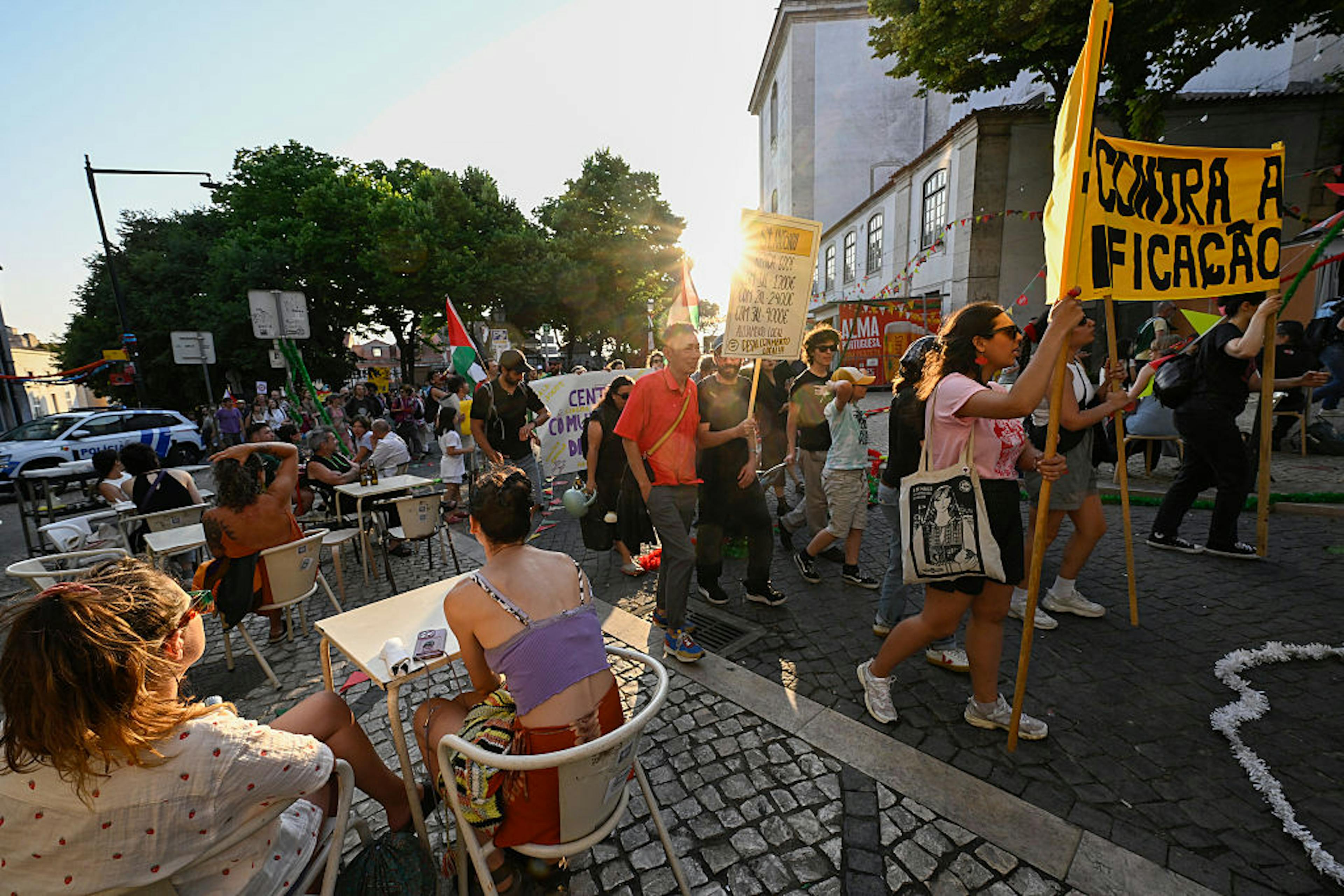 Protests Against Mass Tourism Take Place In Spain And Portugal