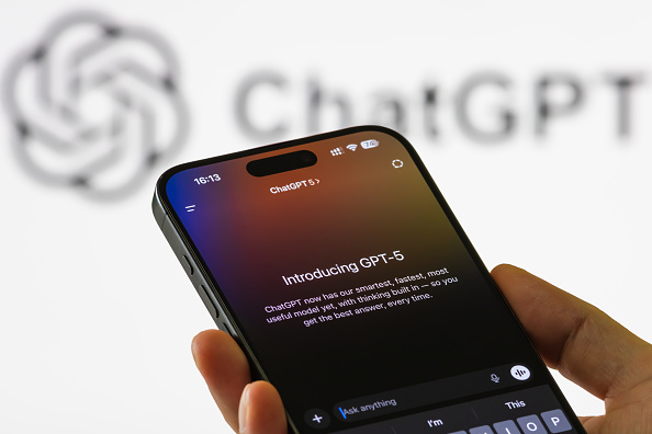 OpenAI ChatGPT-5 introduction displayed on smartphone screen