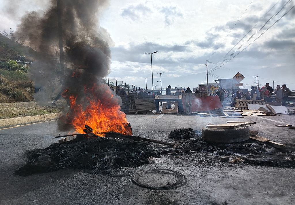 Demonstration Against President Daniel Noboa
