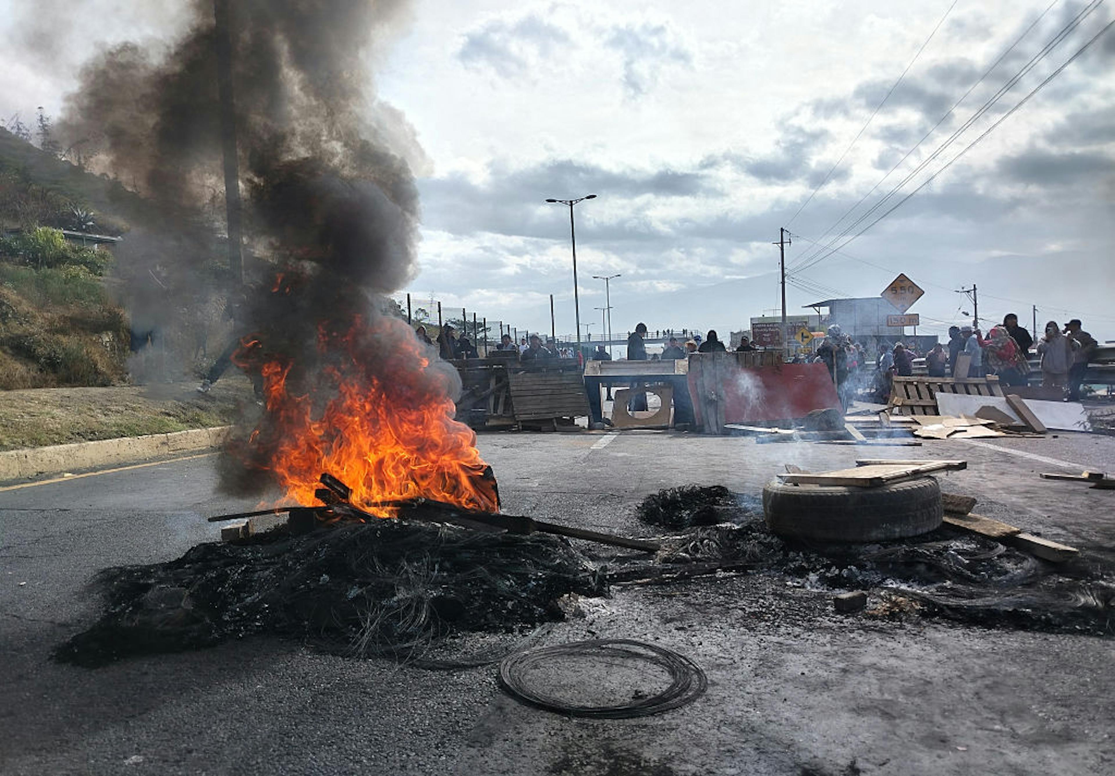 Demonstration Against President Daniel Noboa