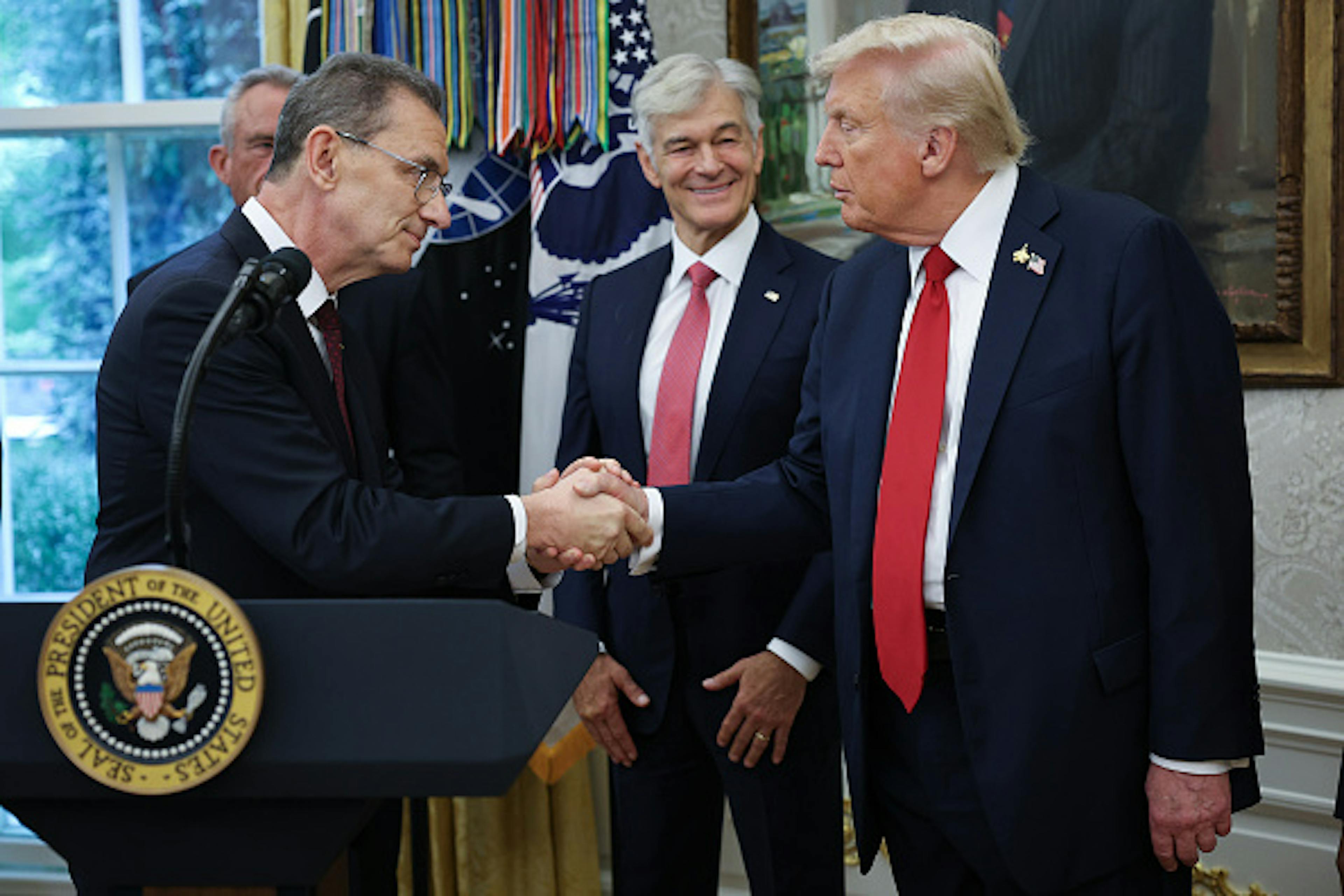 President Trump Delivers An Announcement From The Oval Office