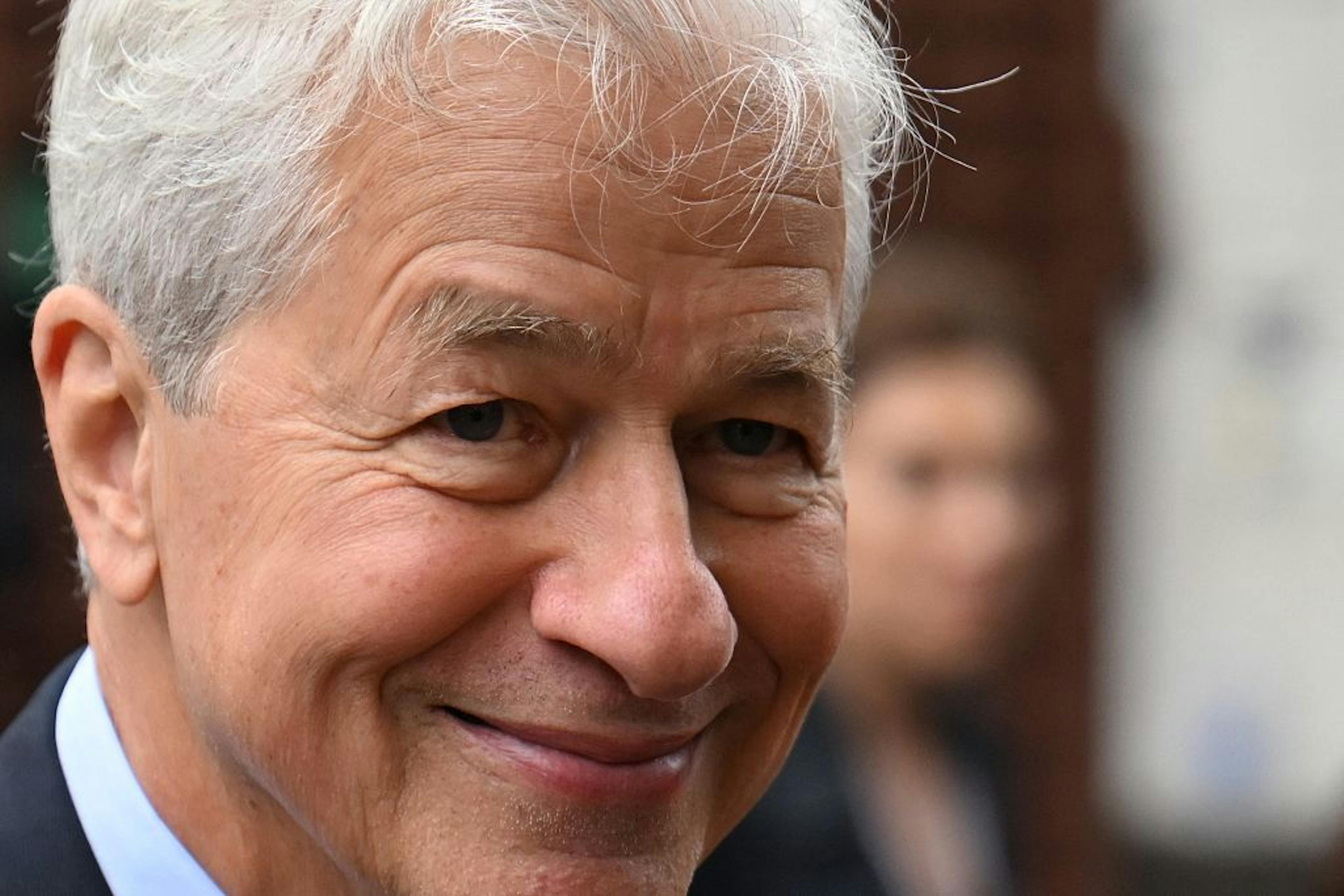 Jamie Dimon smiling, October 2025