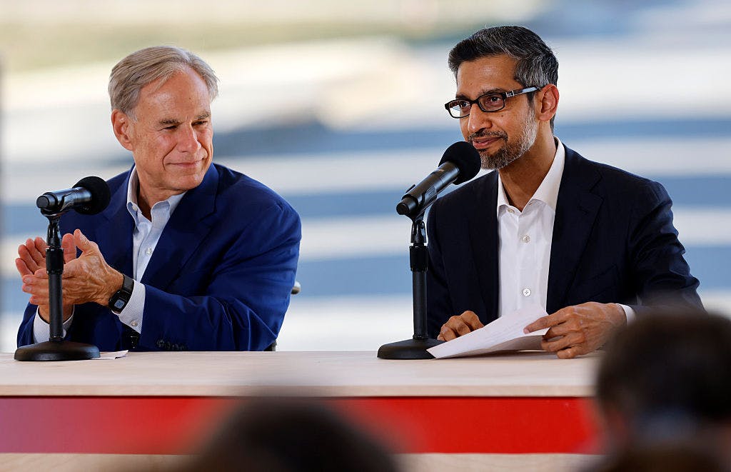 Texas Governor Abbott And Google Make Economic Development Announcement In Midlothian