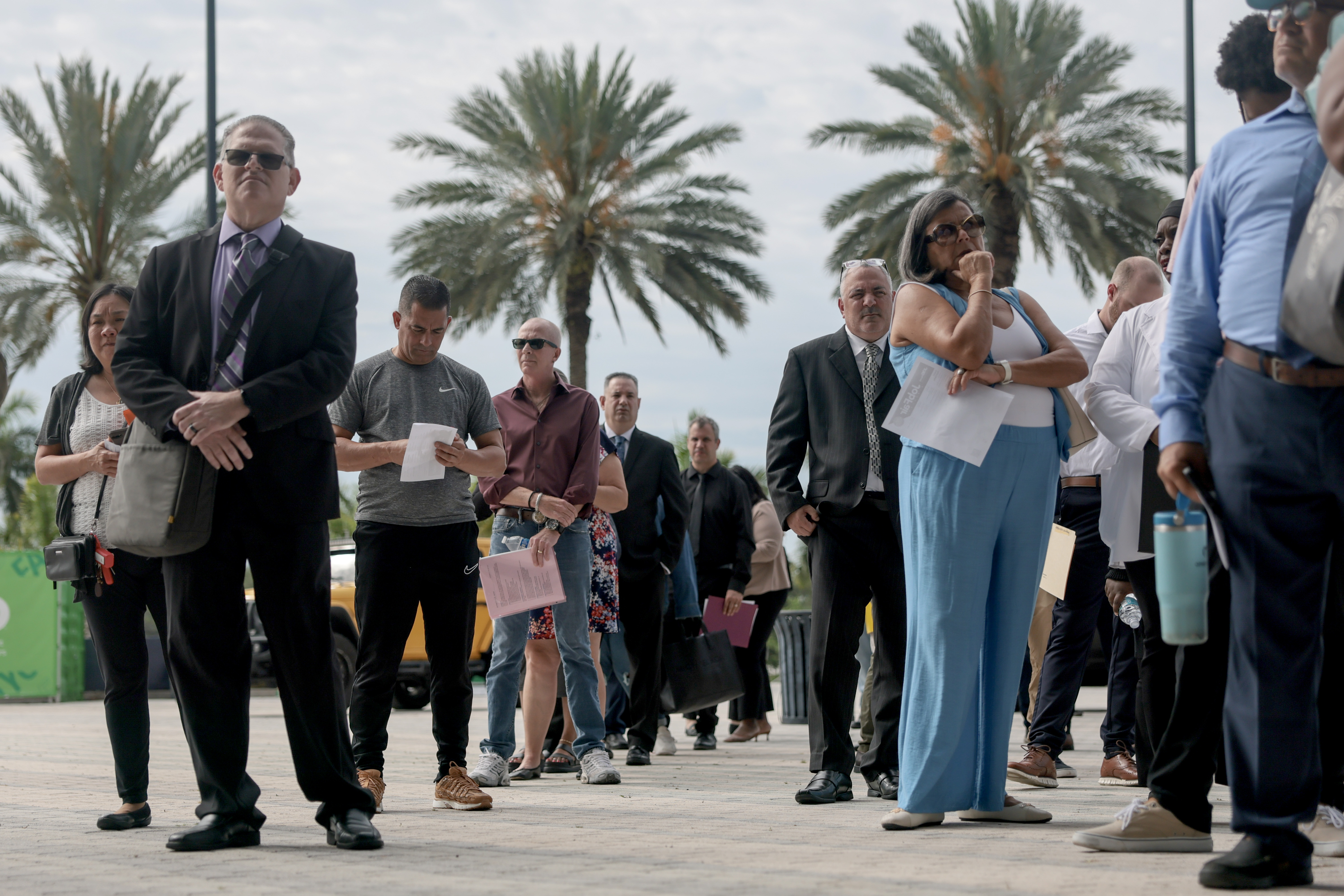 Floridians Seek Employment Opportunities At Job Fair In Sunrise