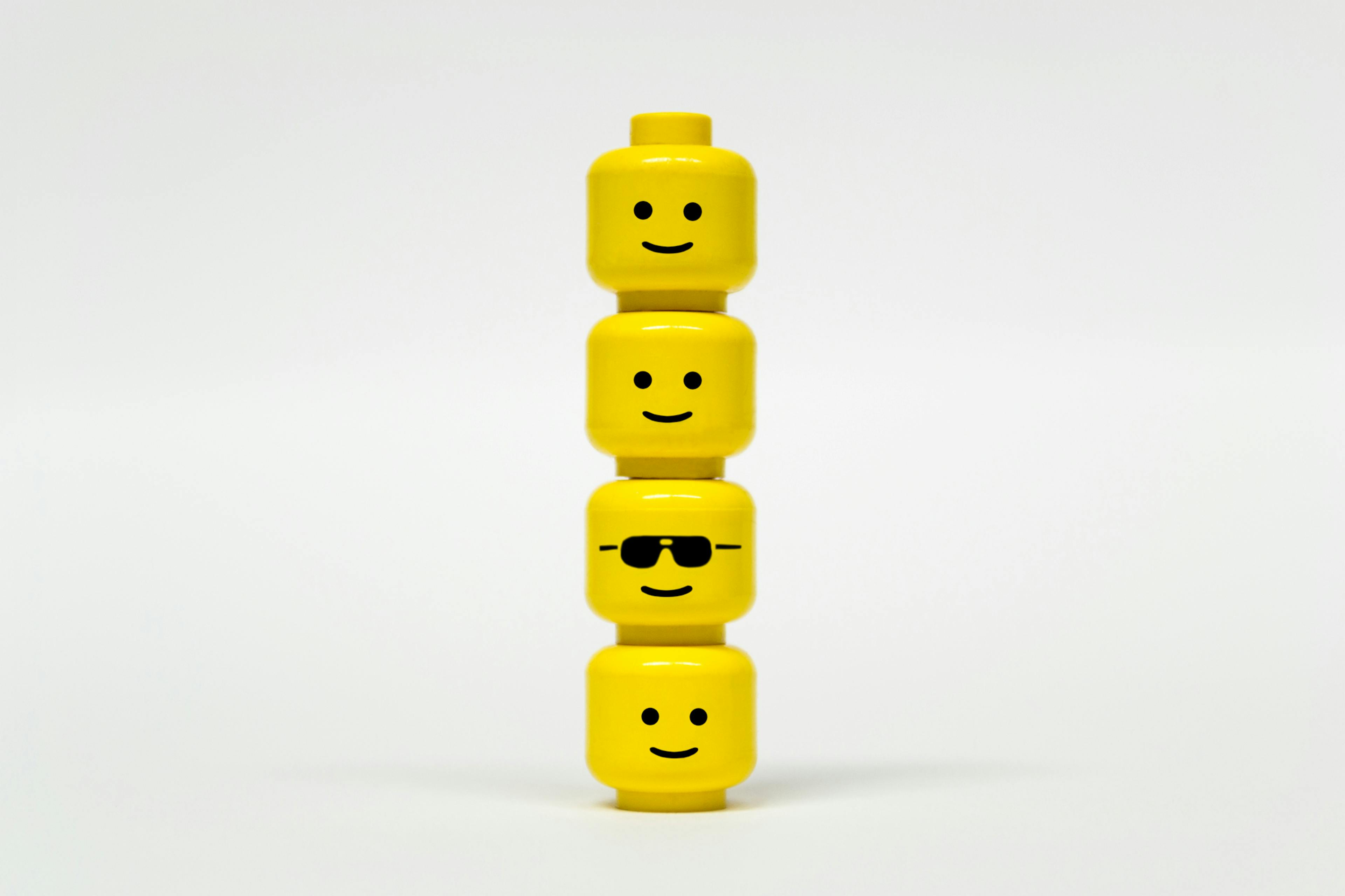 Lego mini figure heads