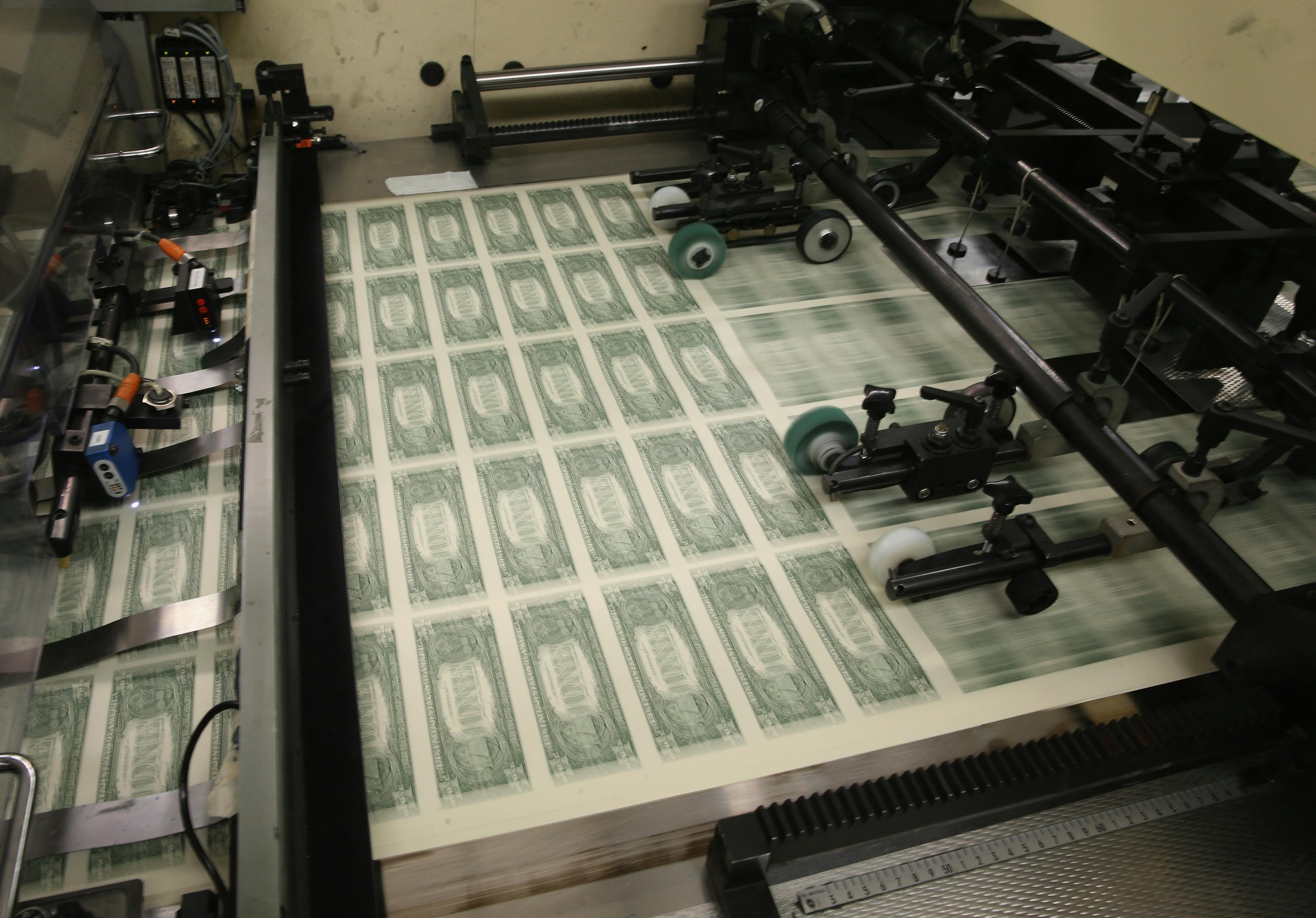 U.S. Bureau Of Engraving And Printing Oversees Dollar Bill Production