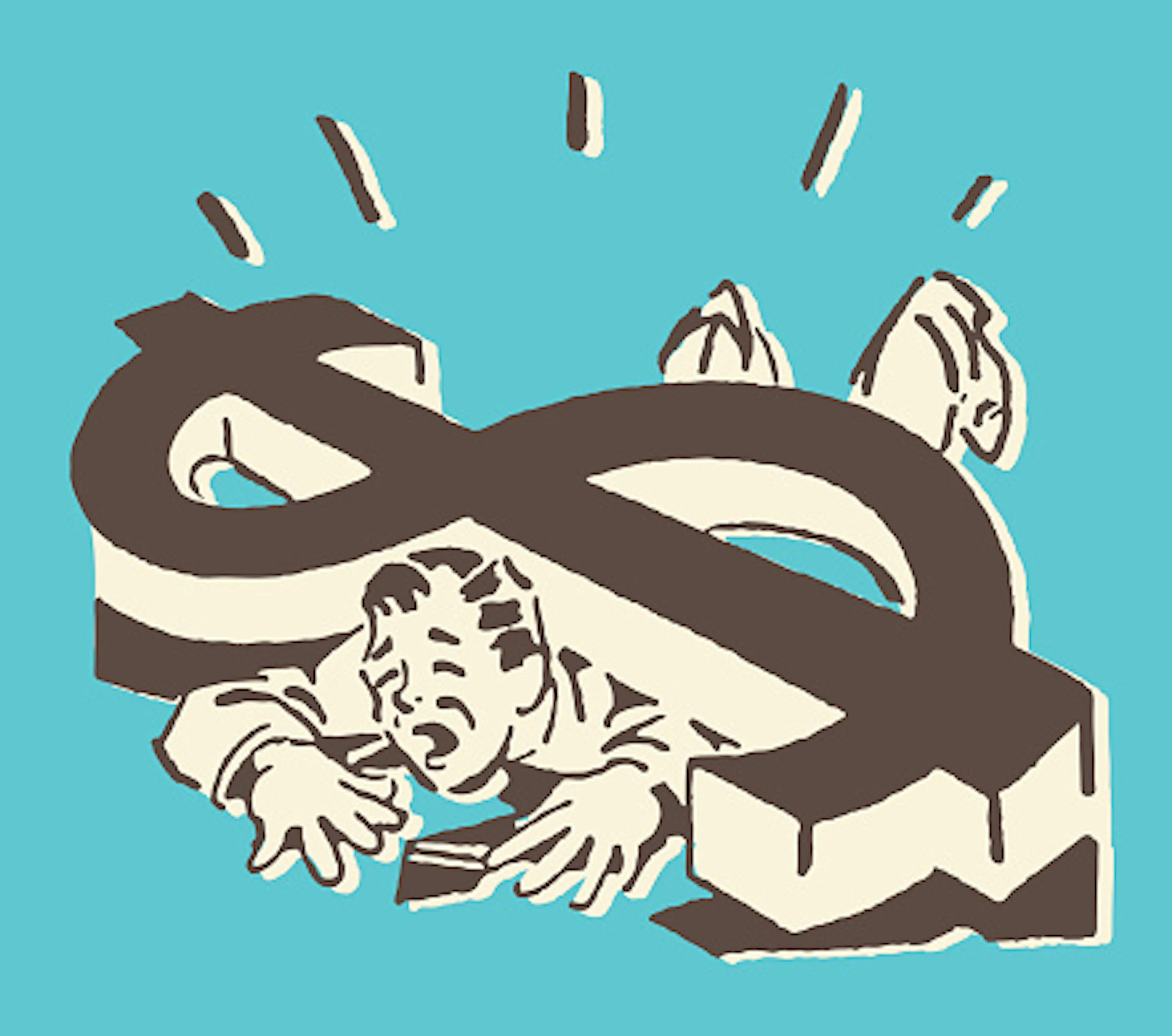 Dollar Sign Crushing People