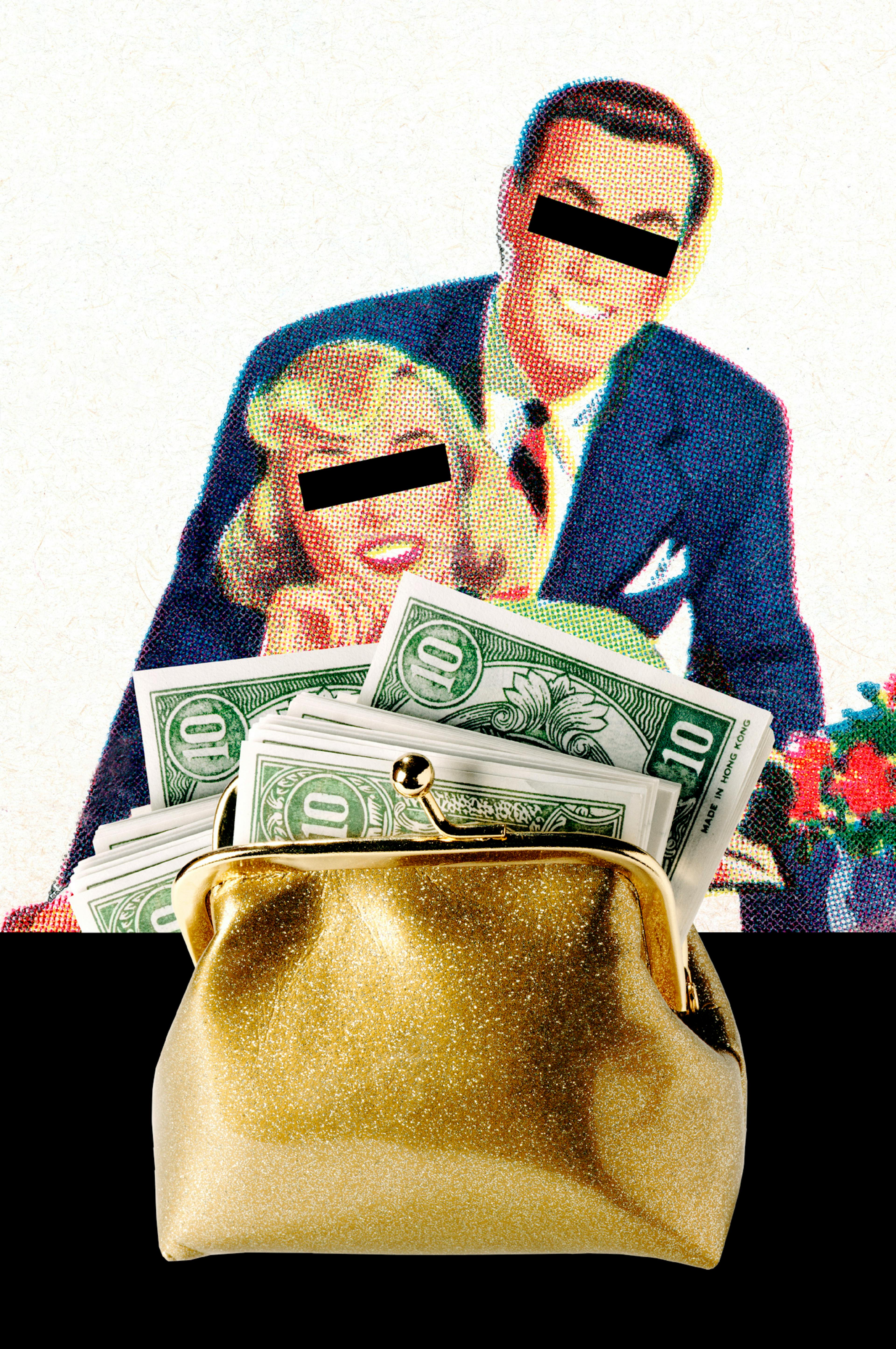 Man and Woman With Money Purse