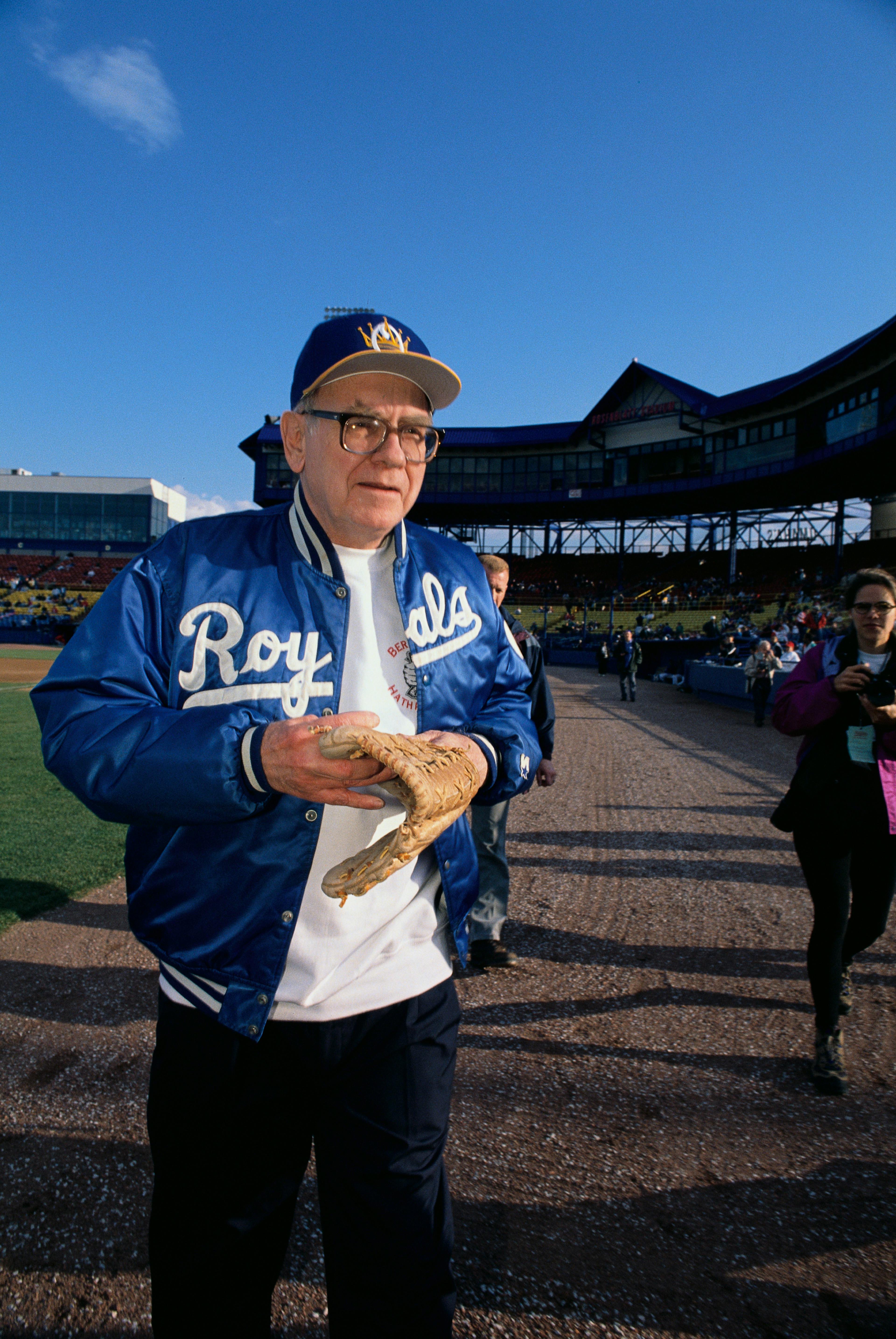 CEO Warren Buffett Attending Baseball Game