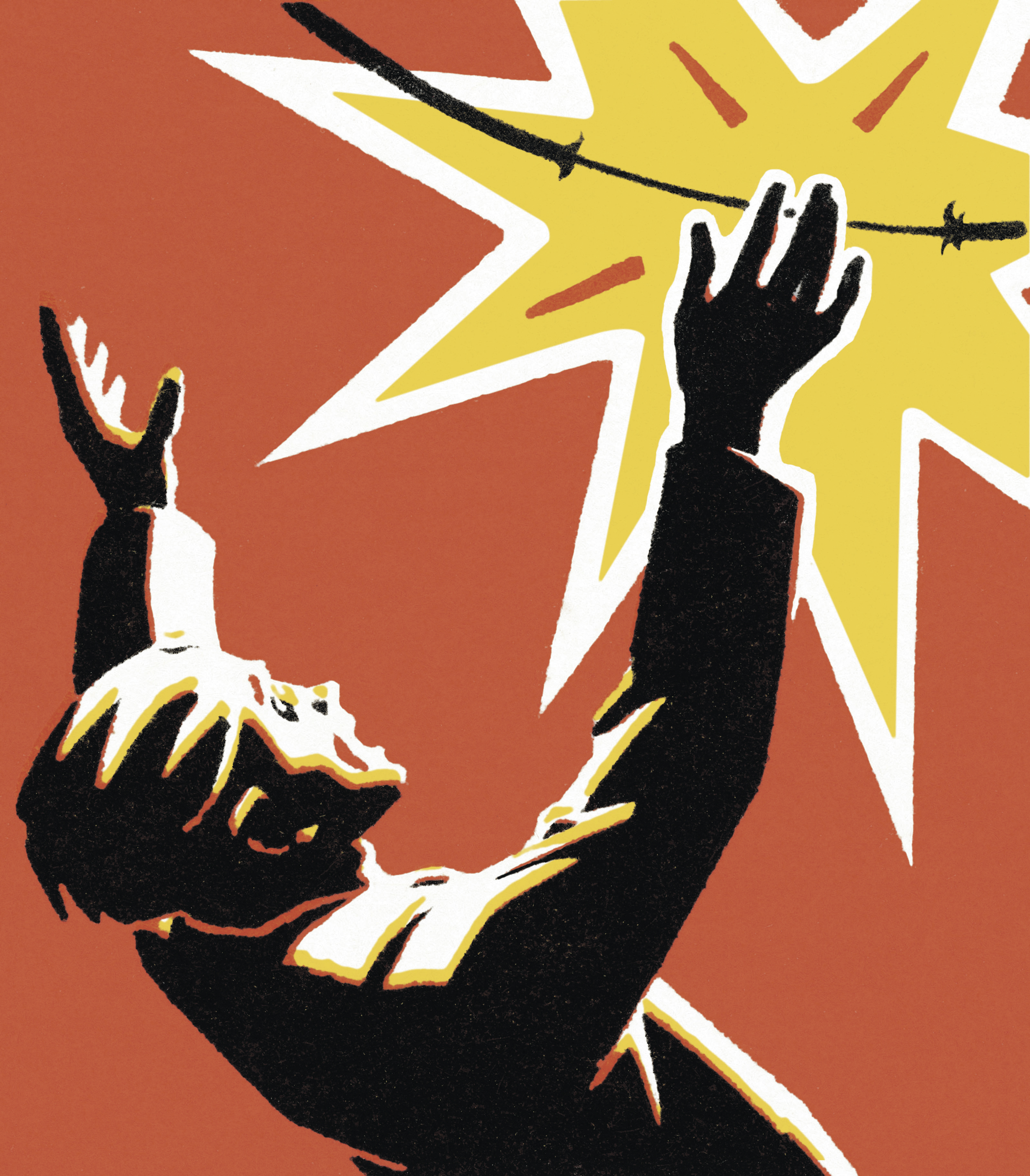 Man Reeling From Explosion