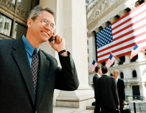 Businessman on Wall St