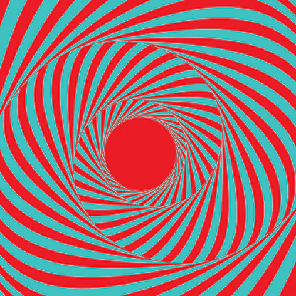 Tunnel. Optical illusion. Abstract striped background. Vector illustration.
