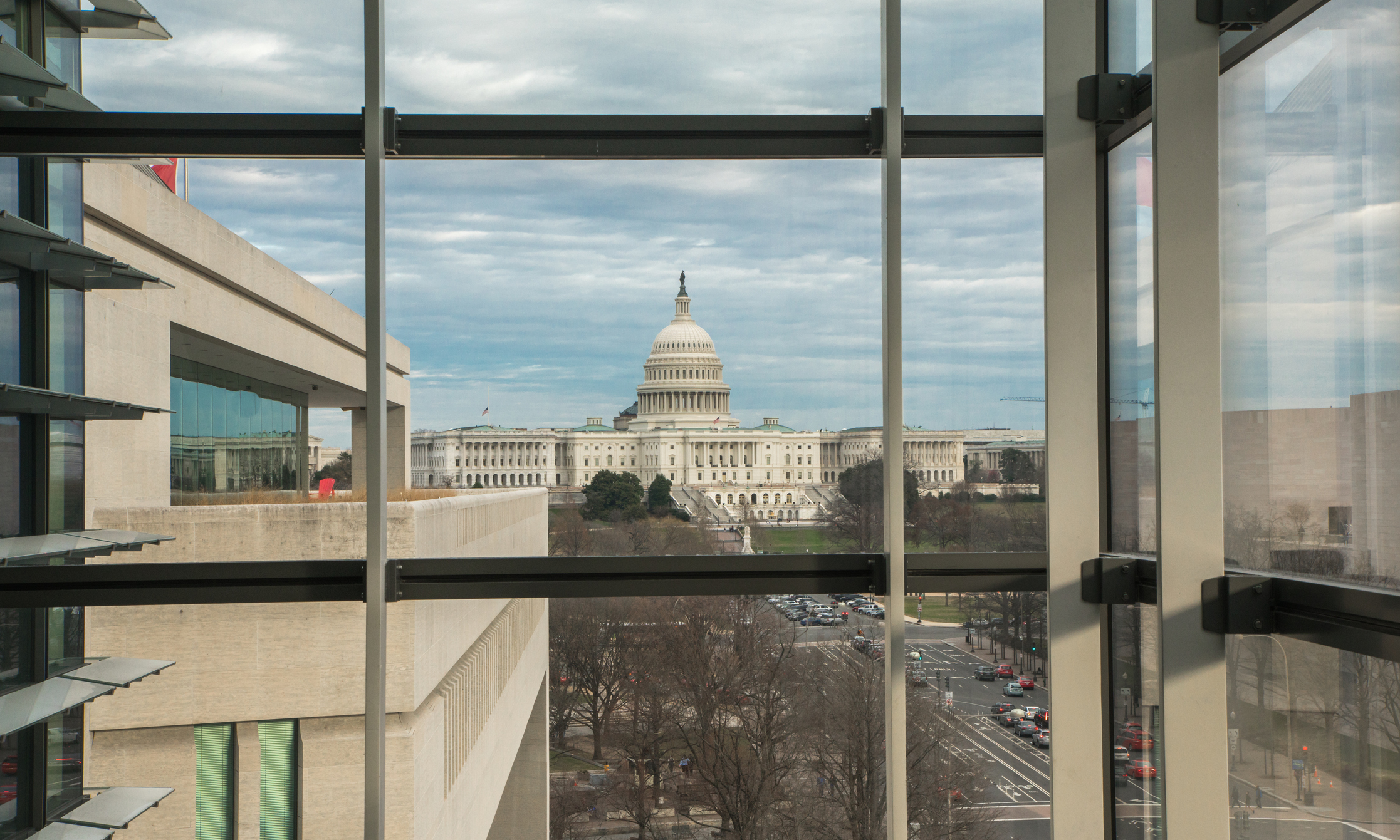 United States Capitol and Pennsylvania Avenue in Washington, DC