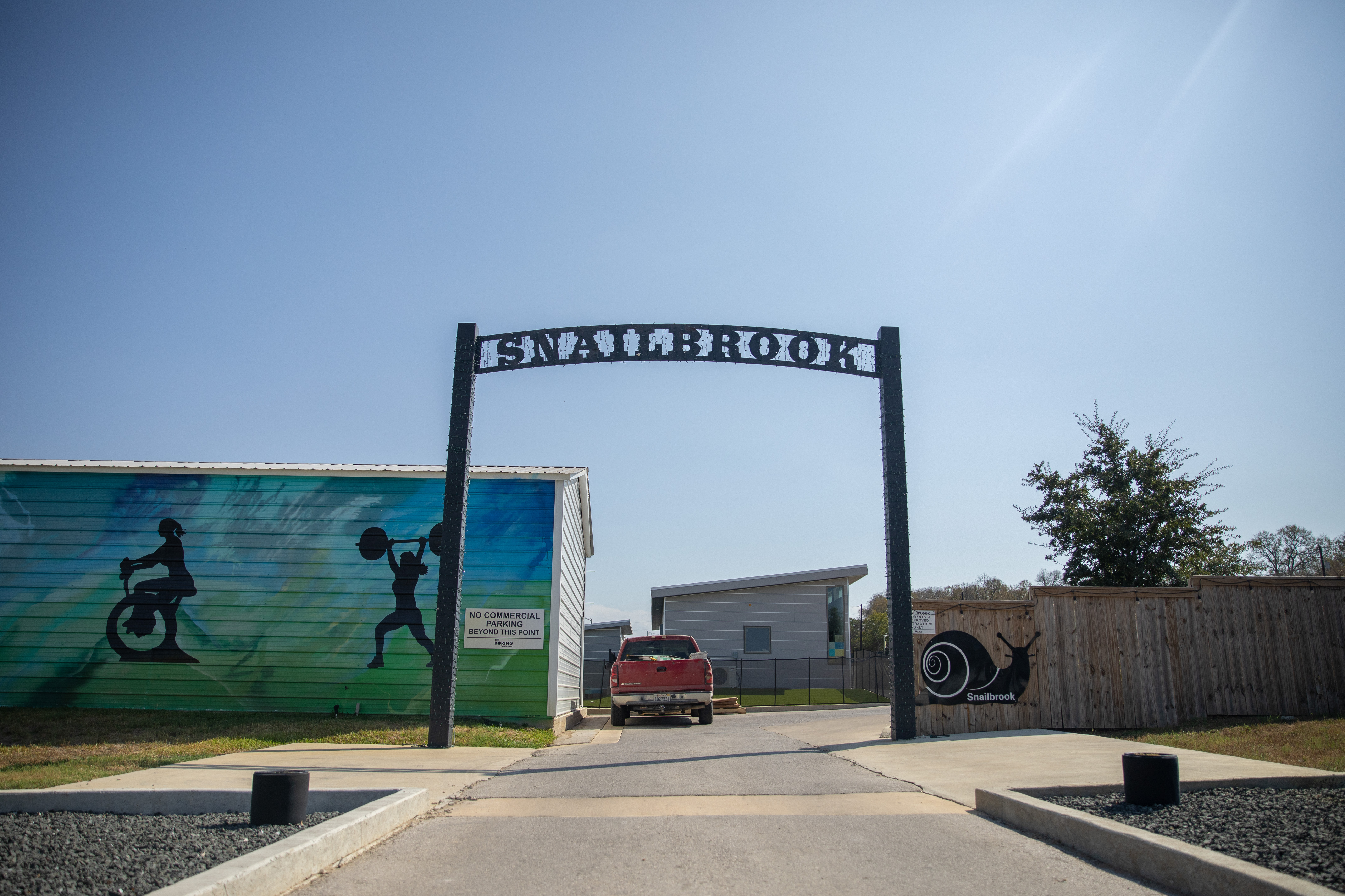 Snailbrook trailer arch Bastrop