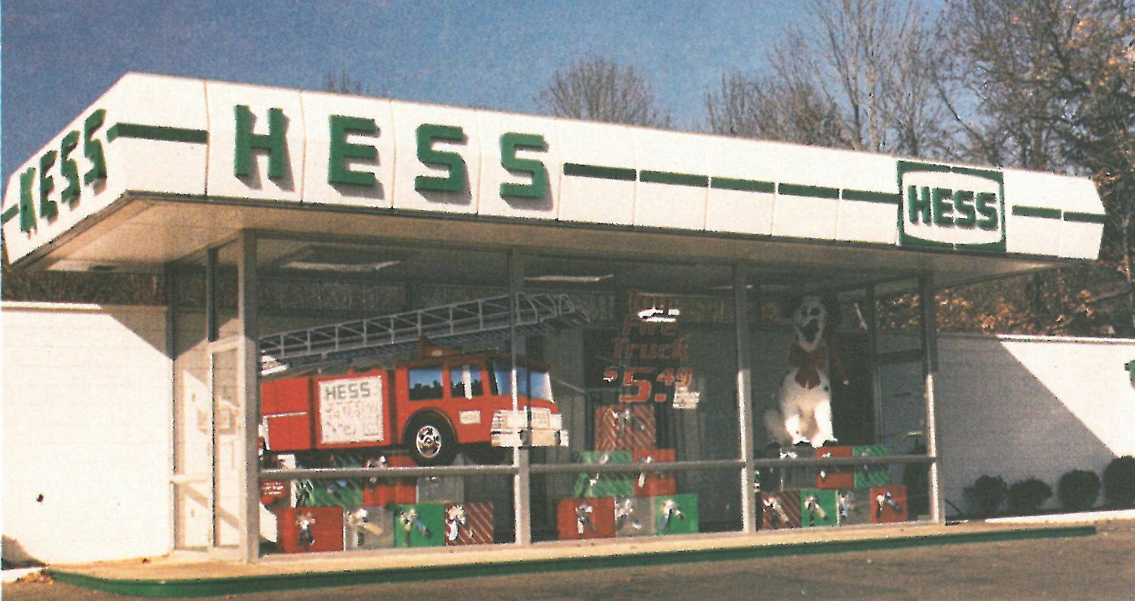 Hess fire truck gas station