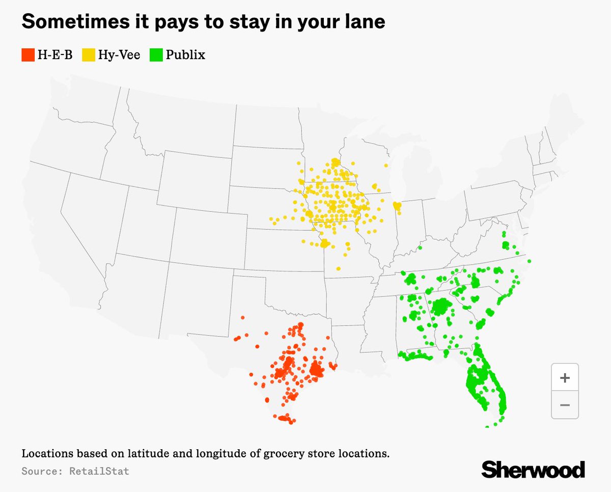 America’s supermarket mapped social