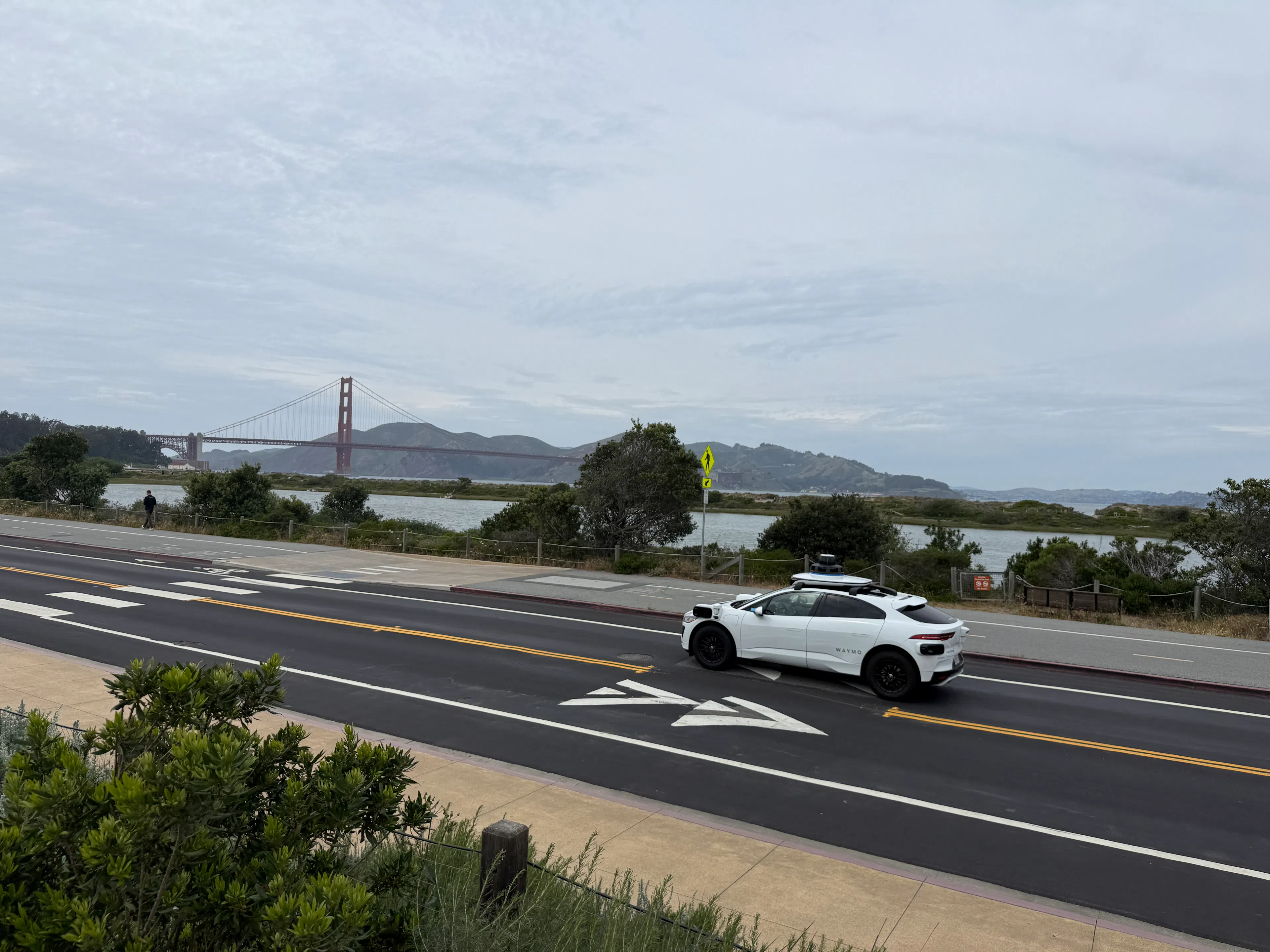 Waymo at Bay Bridge