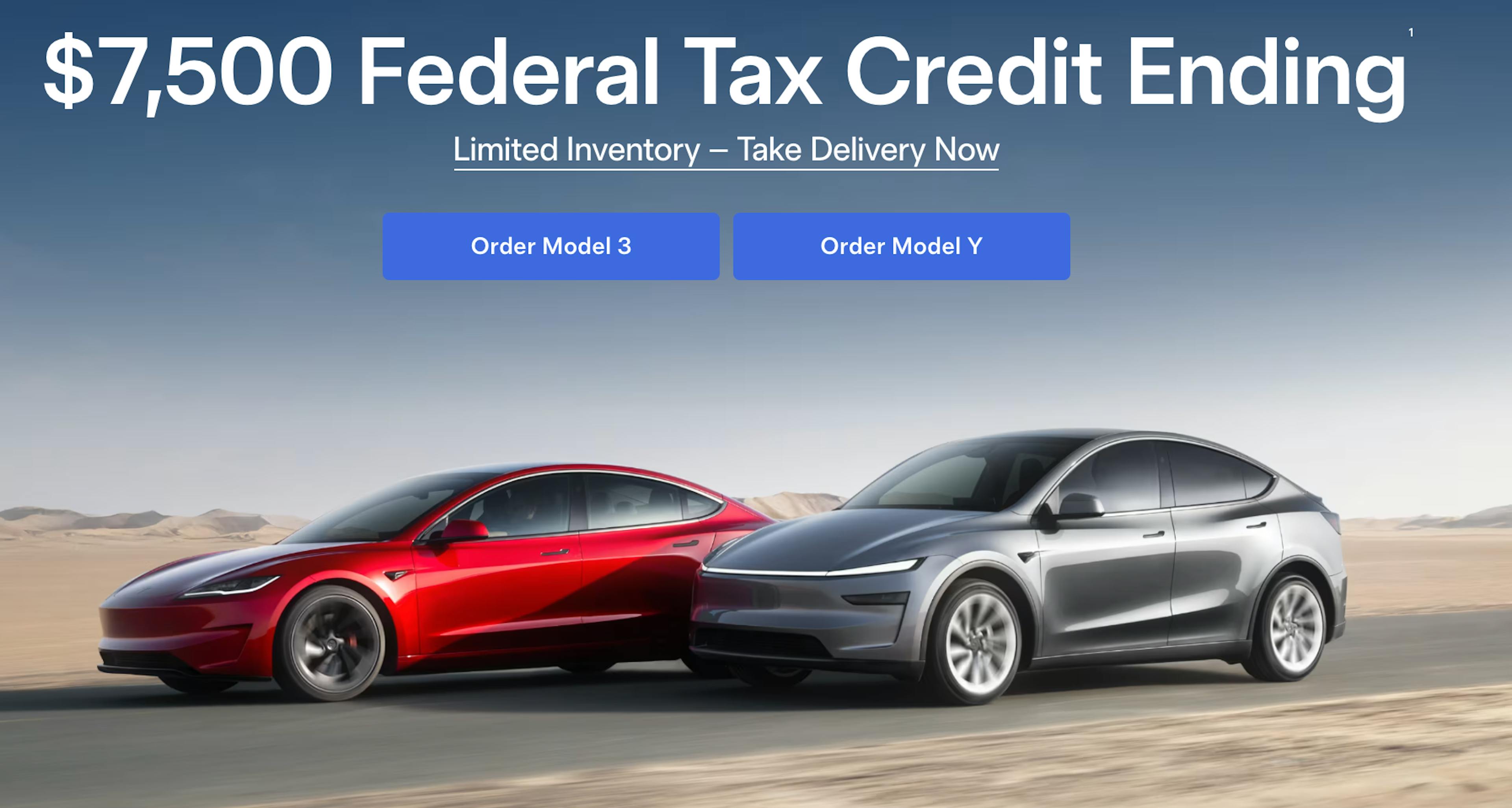 Limited Tesla inventory