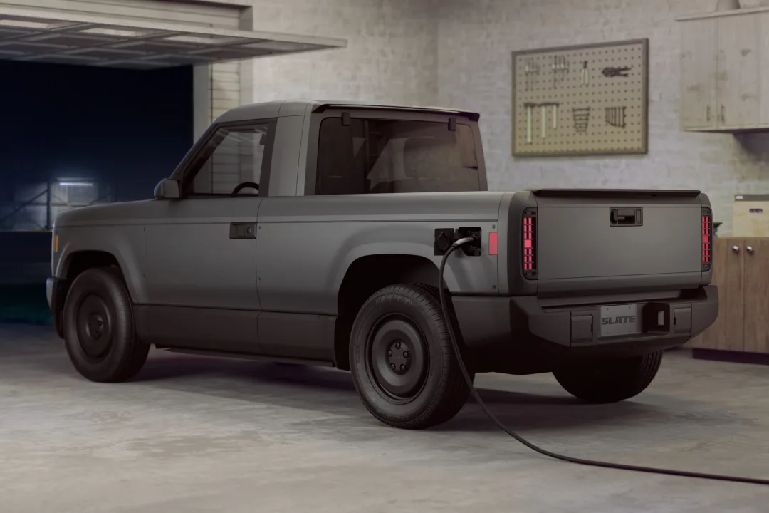 Slate Auto’s “Blank Slate” electric pickup truck