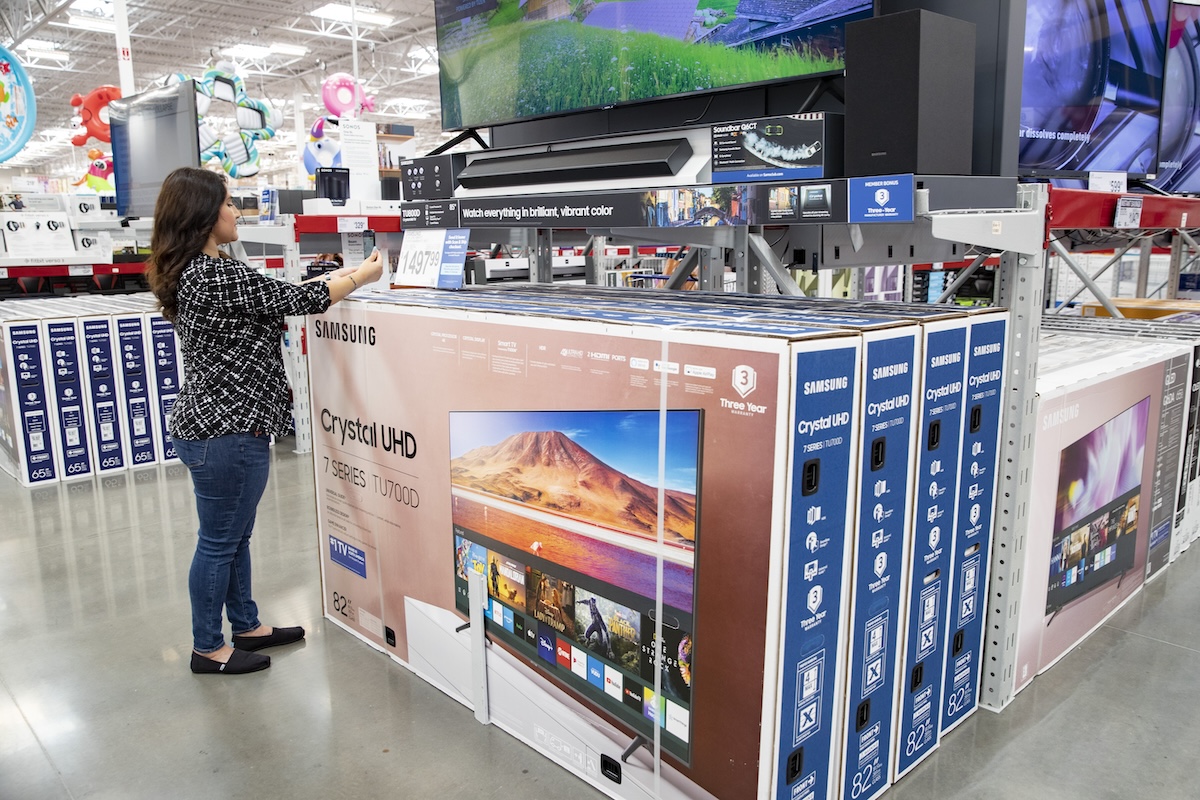Trying to check out for your TV (Sam’s Club)