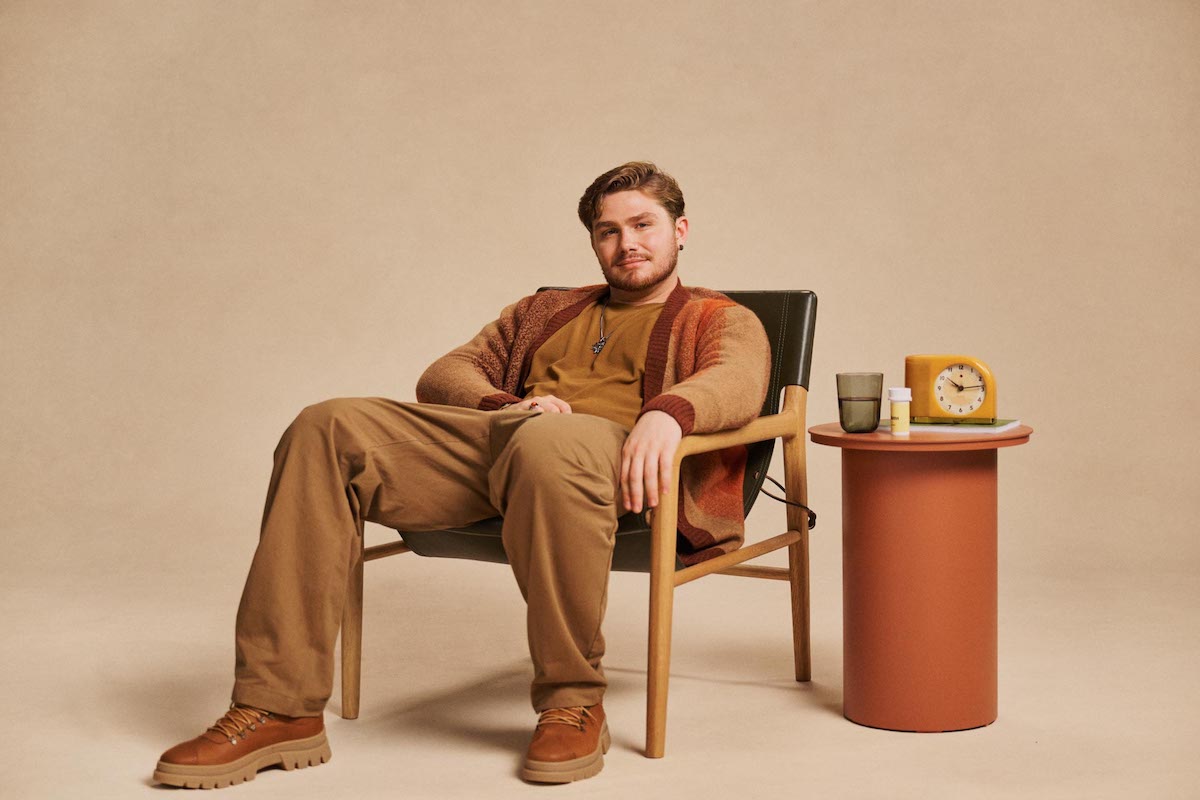 Man sitting on a chair