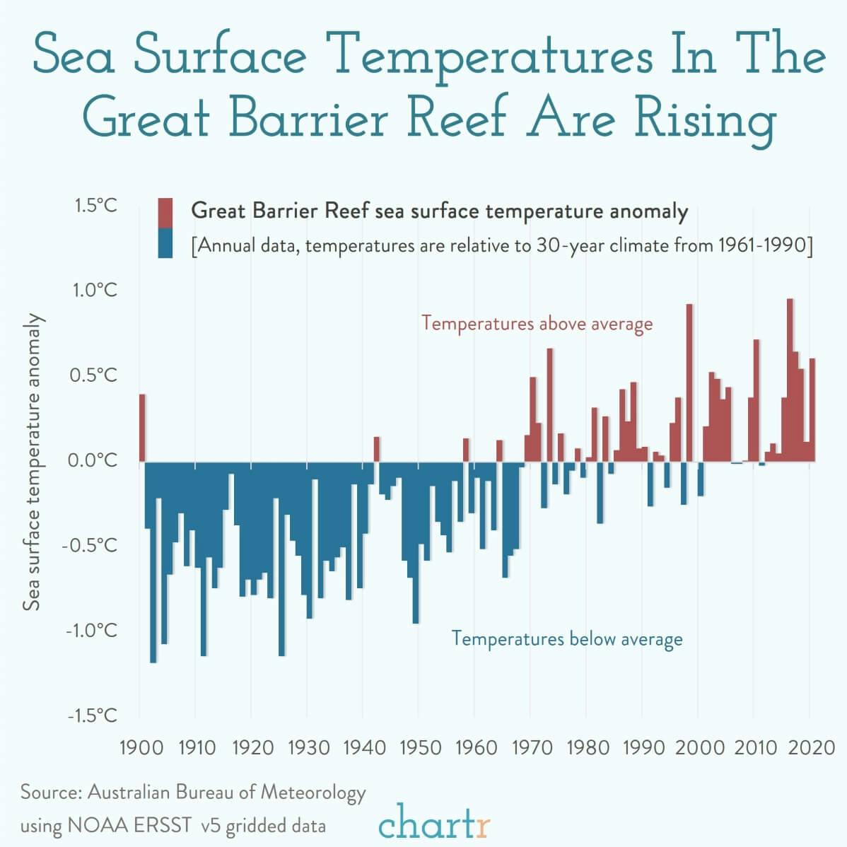 Coral reef: Rising sea temperatures are putting the Great Barrier Reef at risk thumbnail