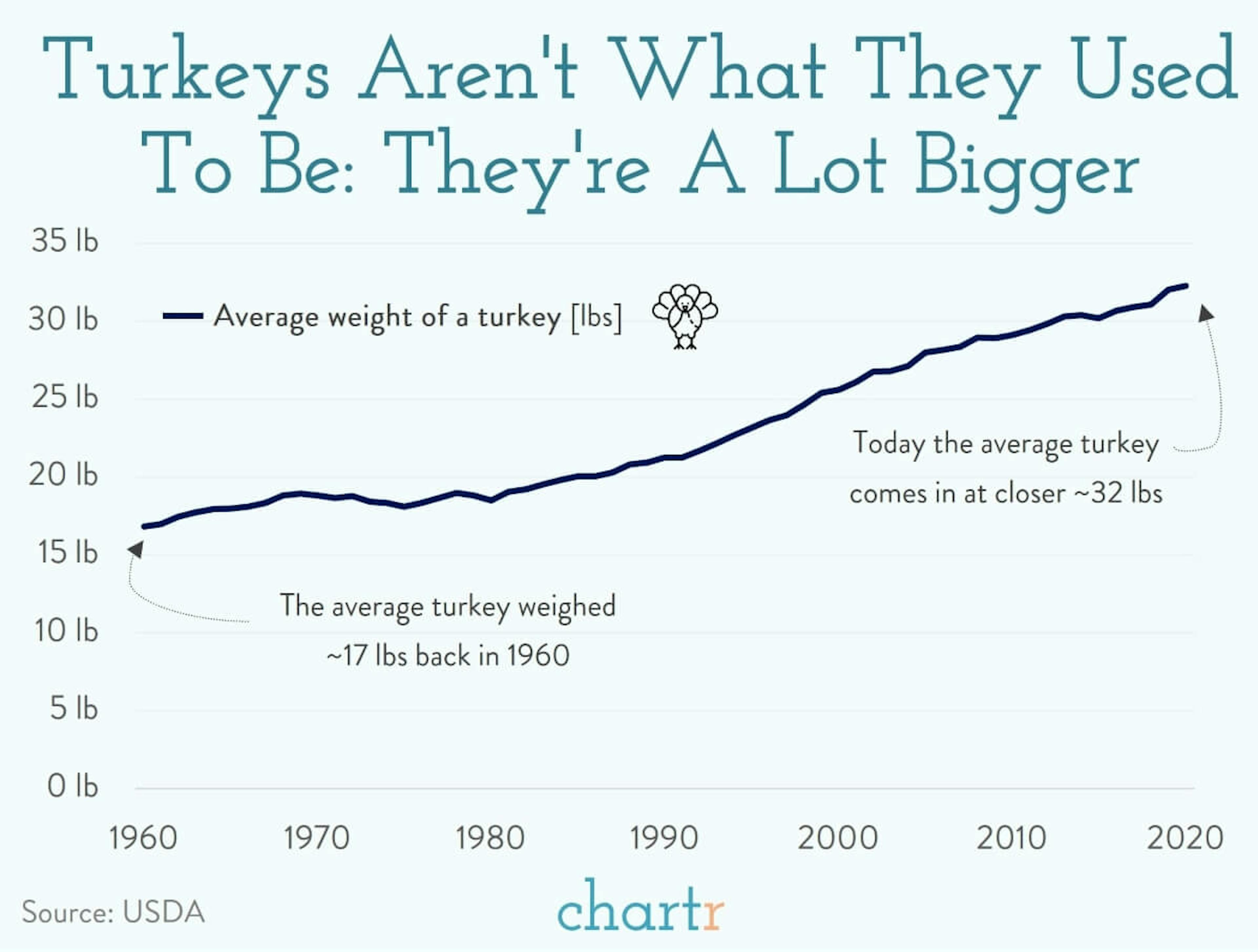 Turkeys: They just keep getting bigger and bigger