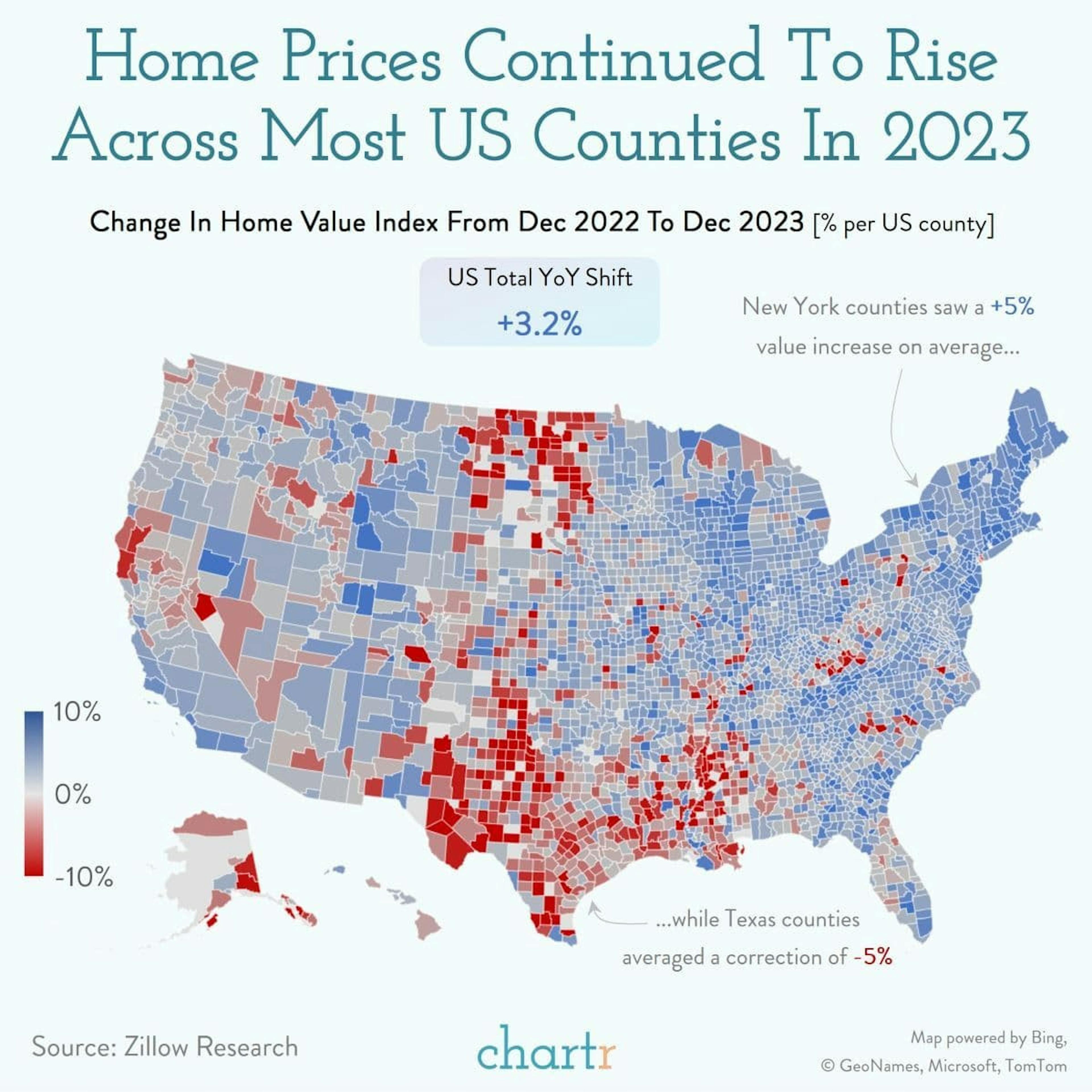 Realty check: America's housing market in one map.