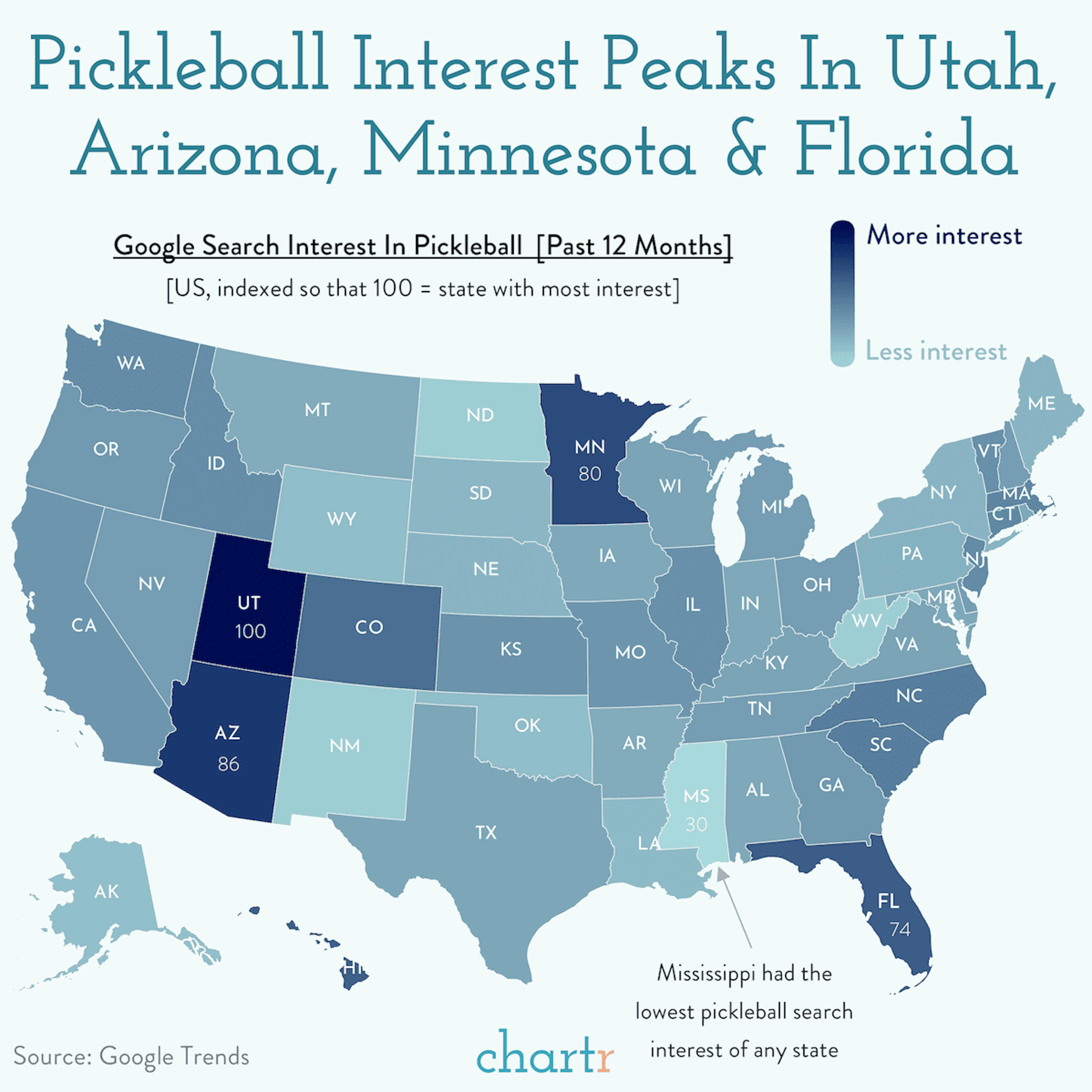 Eyes on the ball: Pickleball has piqued the internet's interest