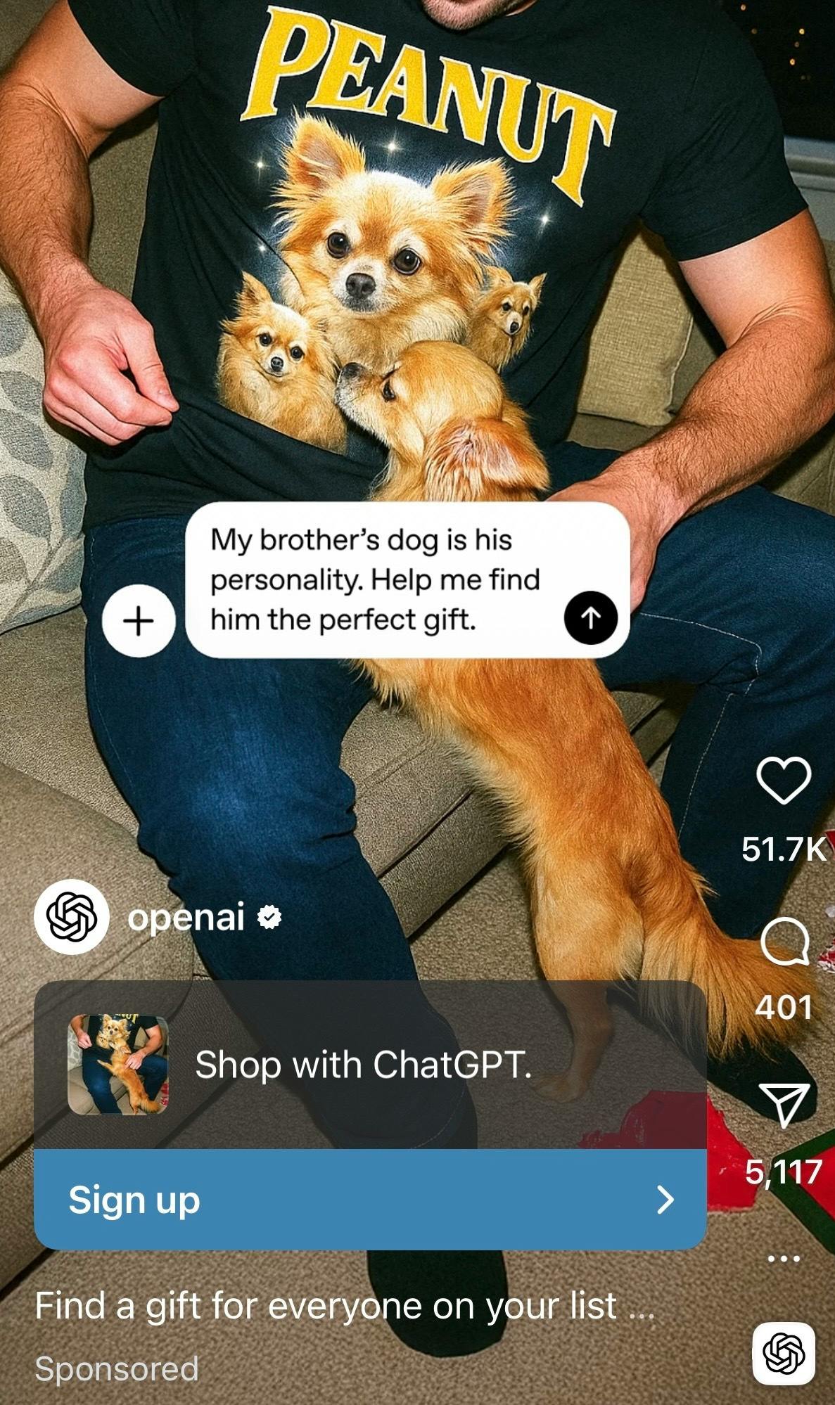 OpenAI Instagram ad