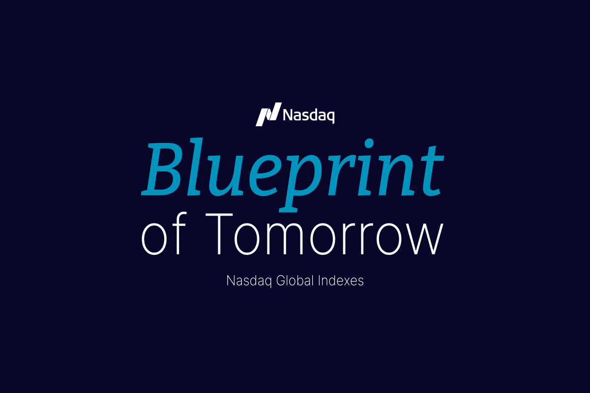 Nasdaq Blueprint of tomorrow brand image